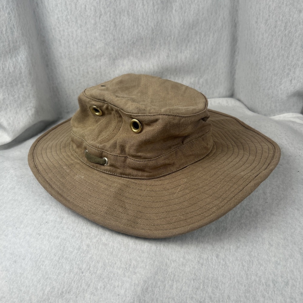 Tilley Hemp Hat TH4, Brown, Size 7 3/8 Good Used